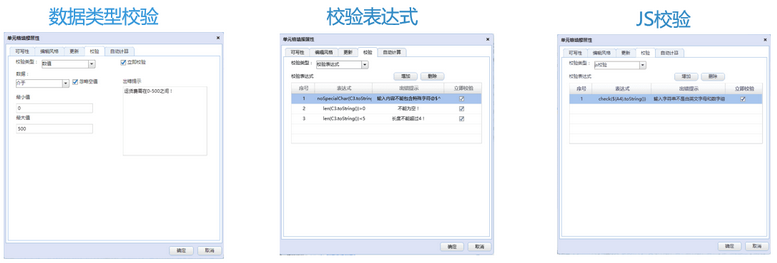 数据类型校验、校验表达式、JS校验 数据类型校验、校验表达式、JS校验