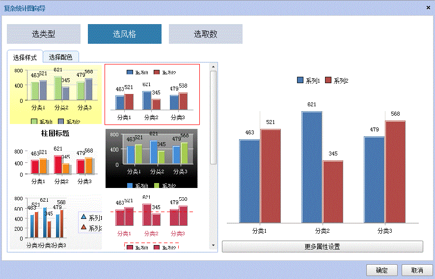 静态统计图的多种样式风格设置1